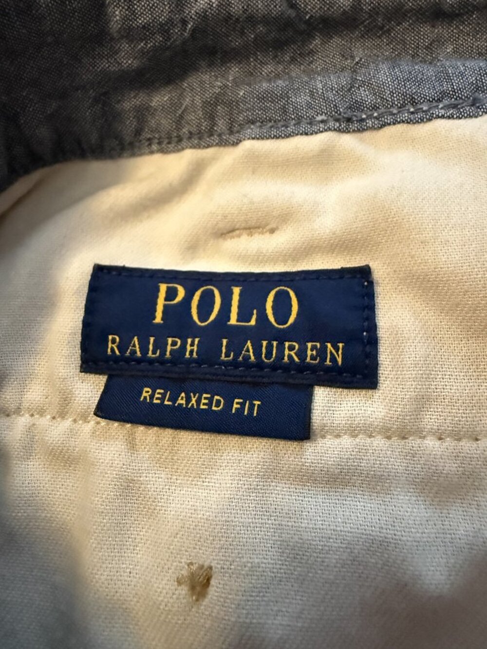 Polo Ralph Lauren Mens Classic Tan Khaki Chino Shorts Cotton Twill Flat Front 42 - Picture 7 of 13